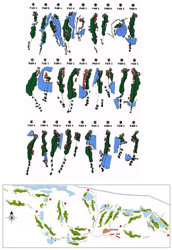 Laem Chabang International Country Club Course layout